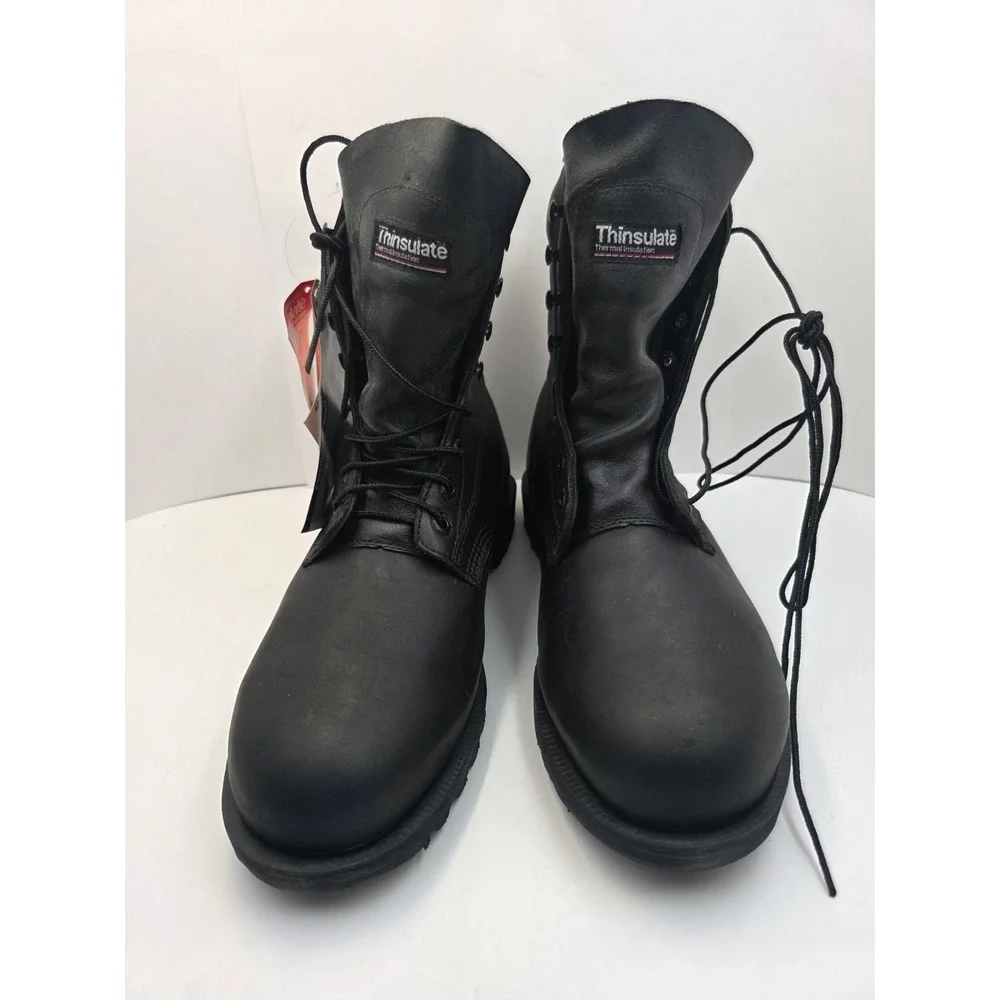 Lehigh Safety Toe EH Work Boots Mens 11 Wide Leather 3M Thinsulate USA